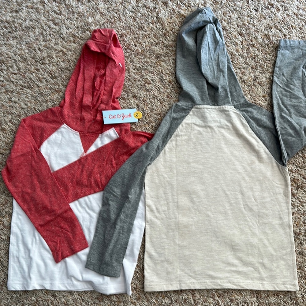 Cat and Jack Unisex Hooded T-shirts